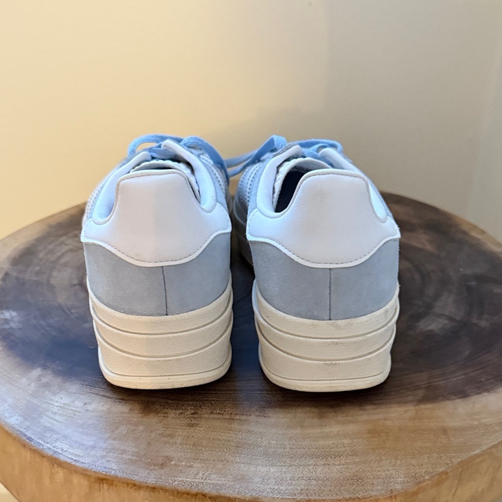 Baby Blue Adidas Gazelles - Picture 4 of 8